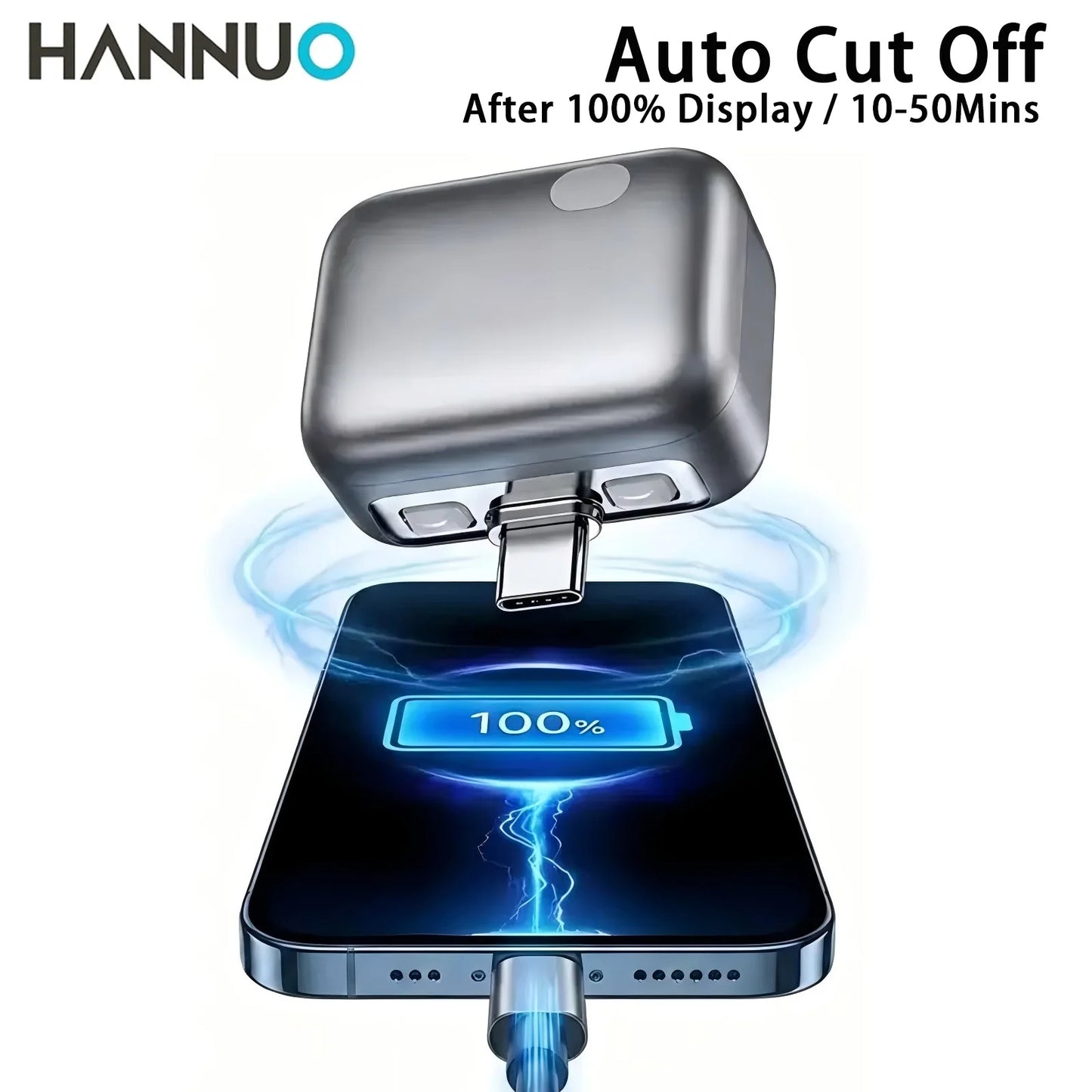 Smart Auto Disconnect Charger Adapter |Charging Stop Device for iPhone and Android|